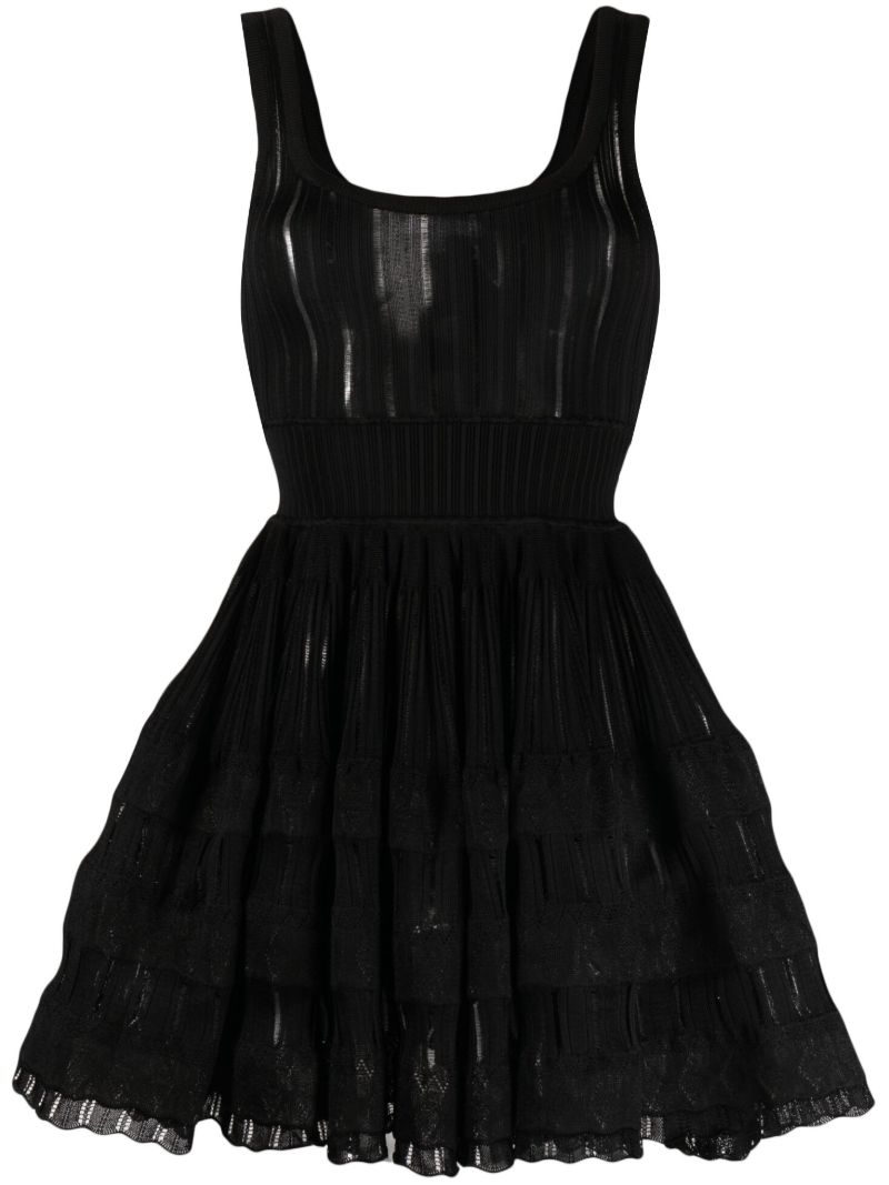 Black Crinoline Sleeveless Mini Dress