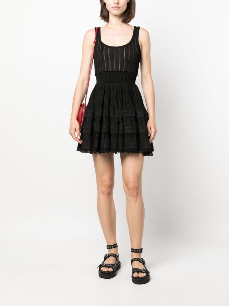 Black Crinoline Sleeveless Mini Dress
