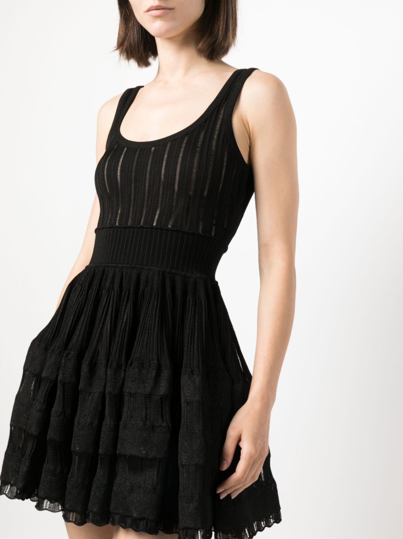Black Crinoline Sleeveless Mini Dress