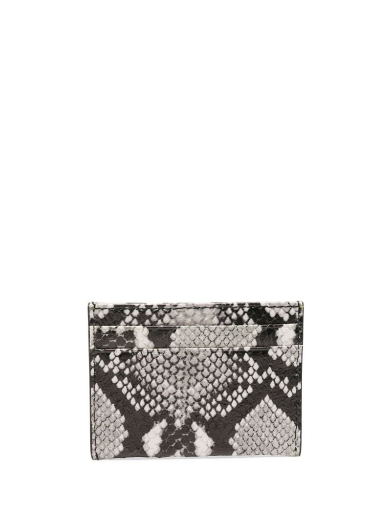 Black Chiba Snakeskin-effect Card Holder