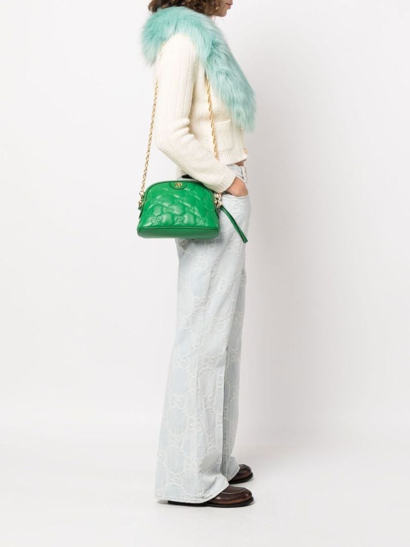 Green Gg MatelassÃ_x0083_Â© Leather Cross Body Bag