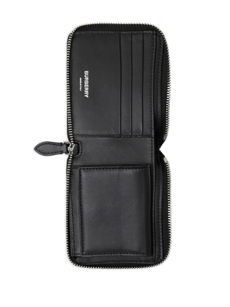 Neutral House Check Zip-around Wallet