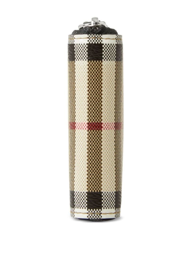 Neutral House Check Zip-around Wallet