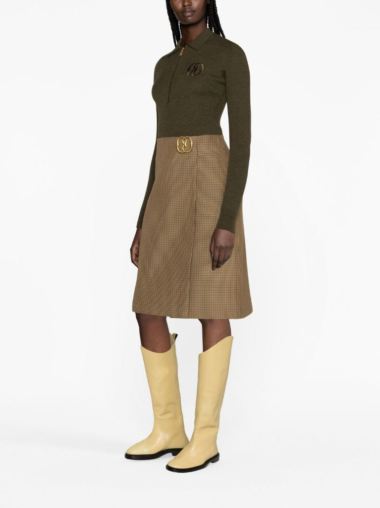 Green Logo-embroidered Merino Sweater