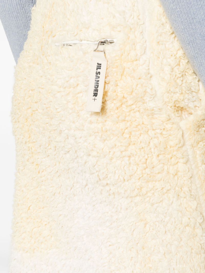 Neutral Tie-dye Fleece Pencil Skirt