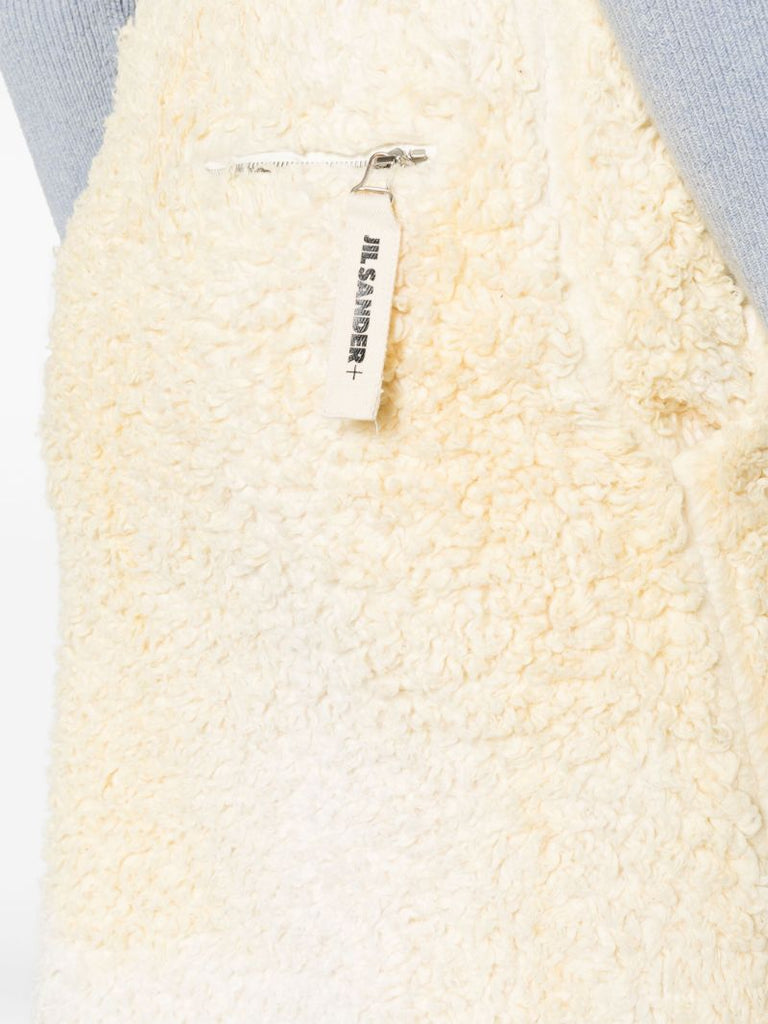 Neutral Tie-dye Fleece Pencil Skirt