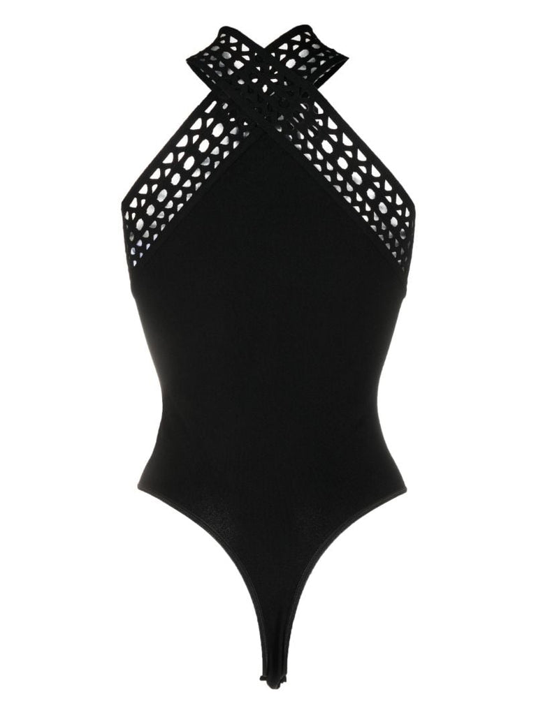 Black Vienne Halterneck Bodysuit