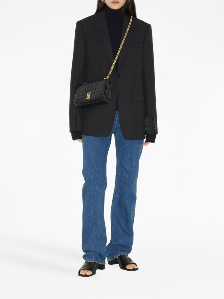 Blue Straight-leg Cotton Jeans