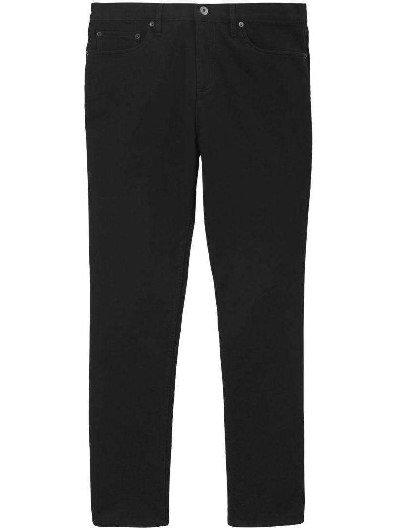 Black Mid-rise Slim Jeans