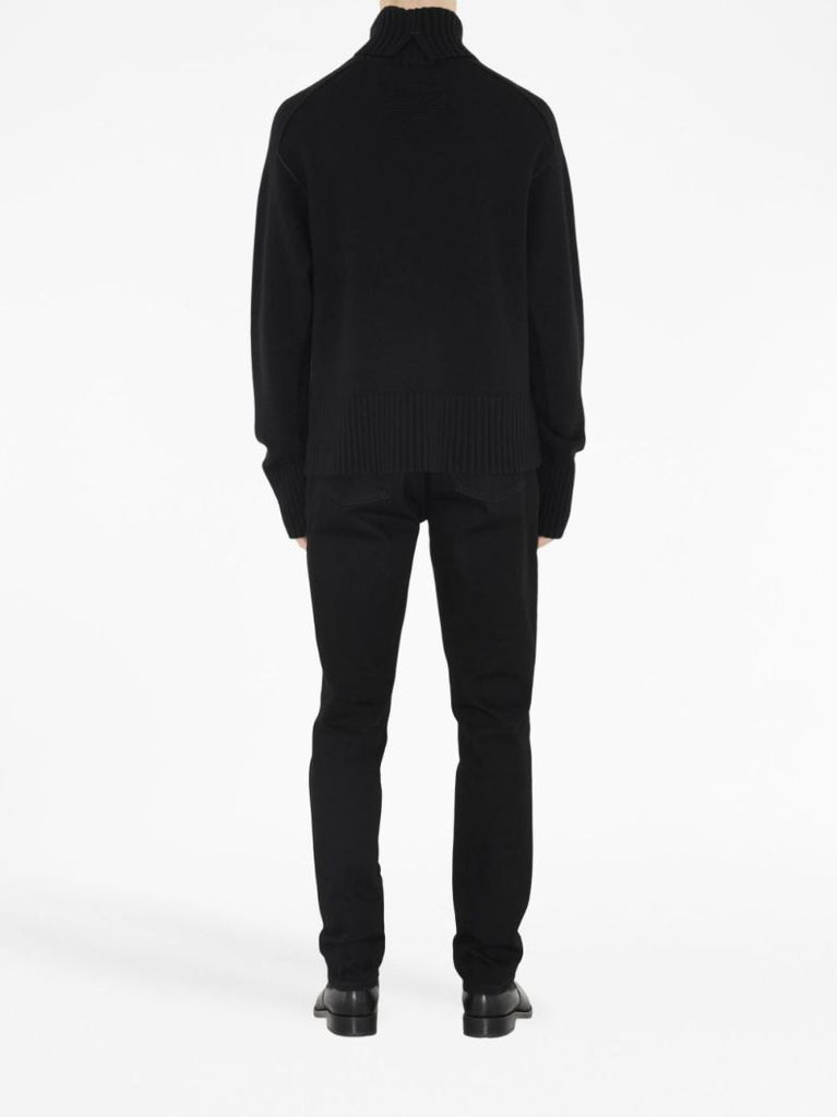 Black Mid-rise Slim Jeans