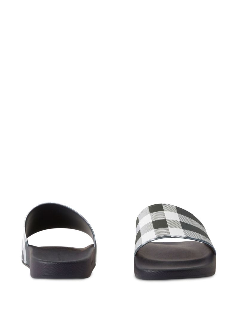 Black Check-print Slides