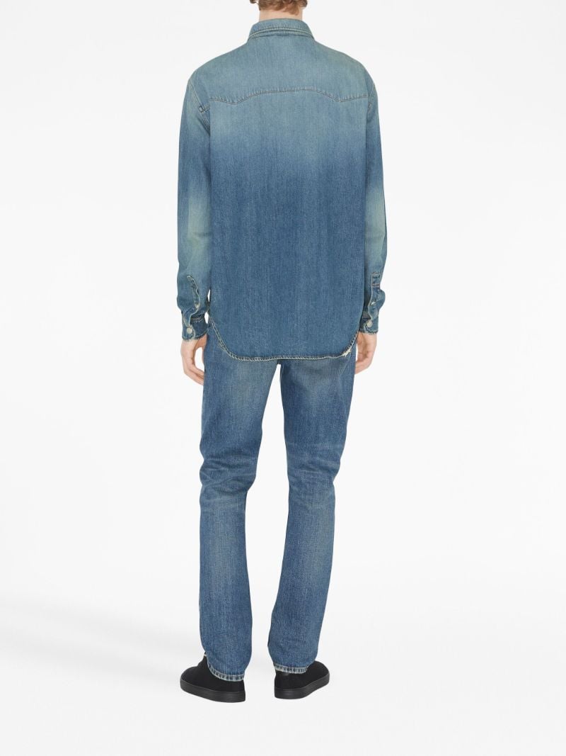Blue Japanese Slim-fit Jeans