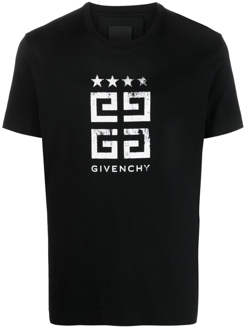 Black 4g-print Cotton T-shirt