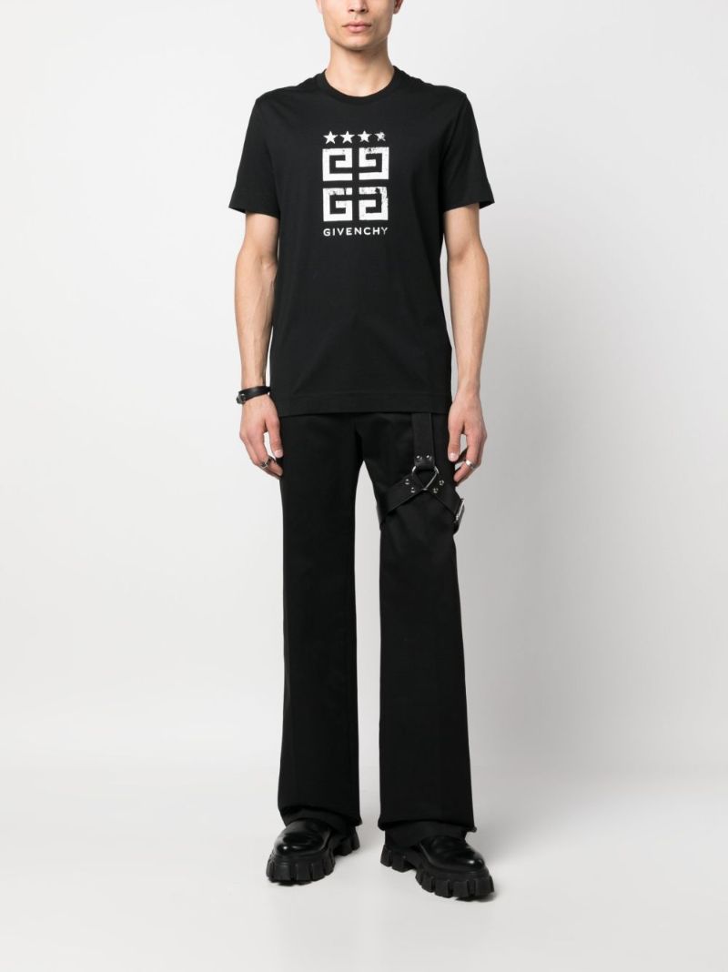 Black 4g-print Cotton T-shirt