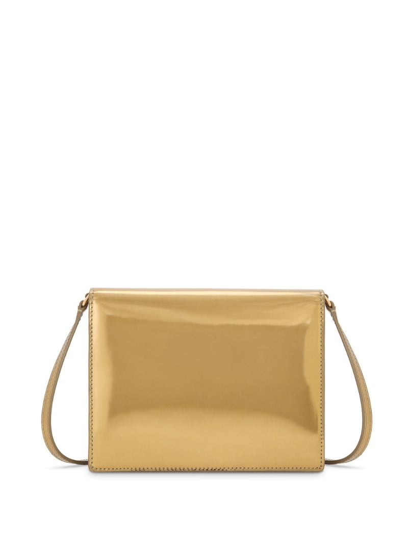 Gold-tone Logo-embossed Shoulder Bag