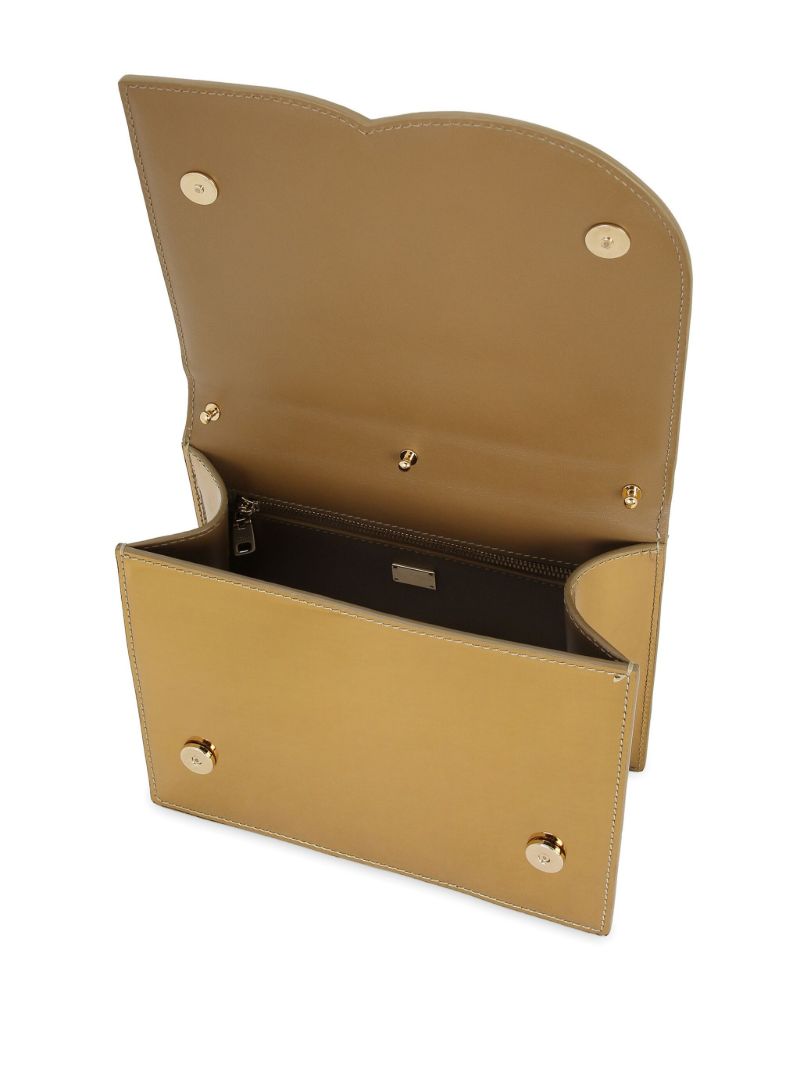 Gold-tone Logo-embossed Shoulder Bag