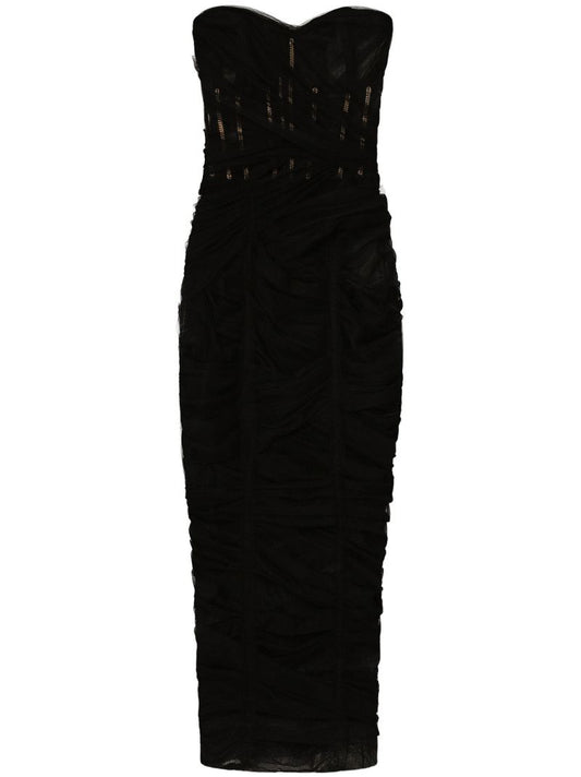 Black Tulle Corset Dress