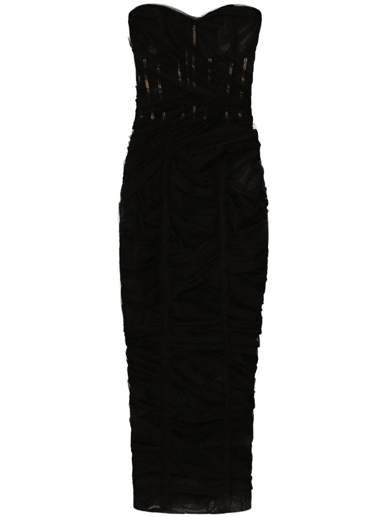 Black Tulle Corset Dress