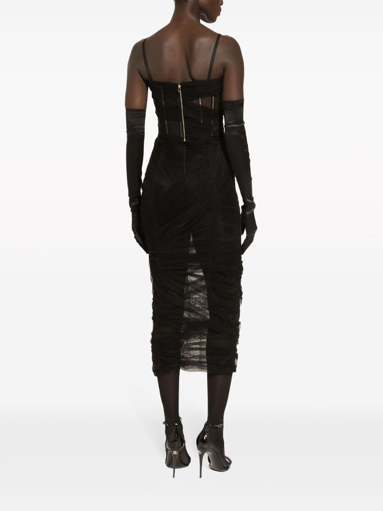 Black Tulle Corset Dress