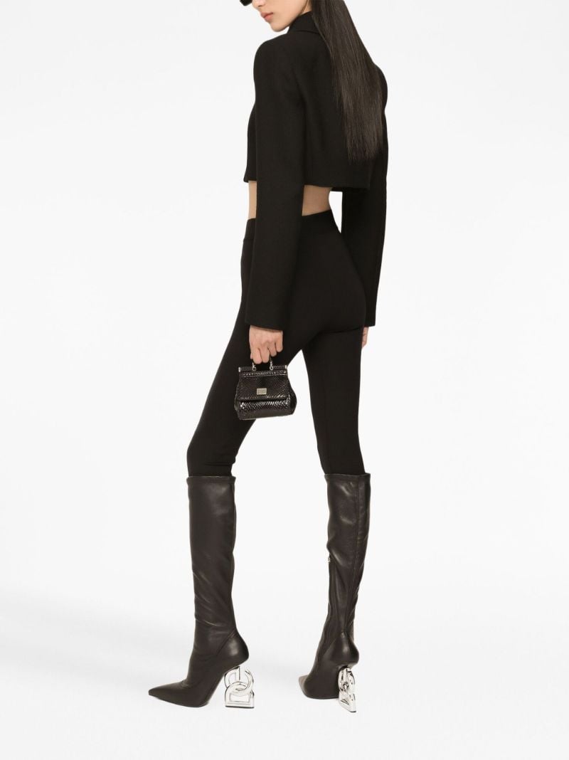 Black Logo Plaque Leggings