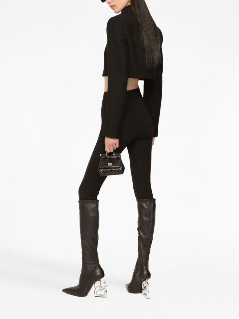 Black Logo Plaque Leggings