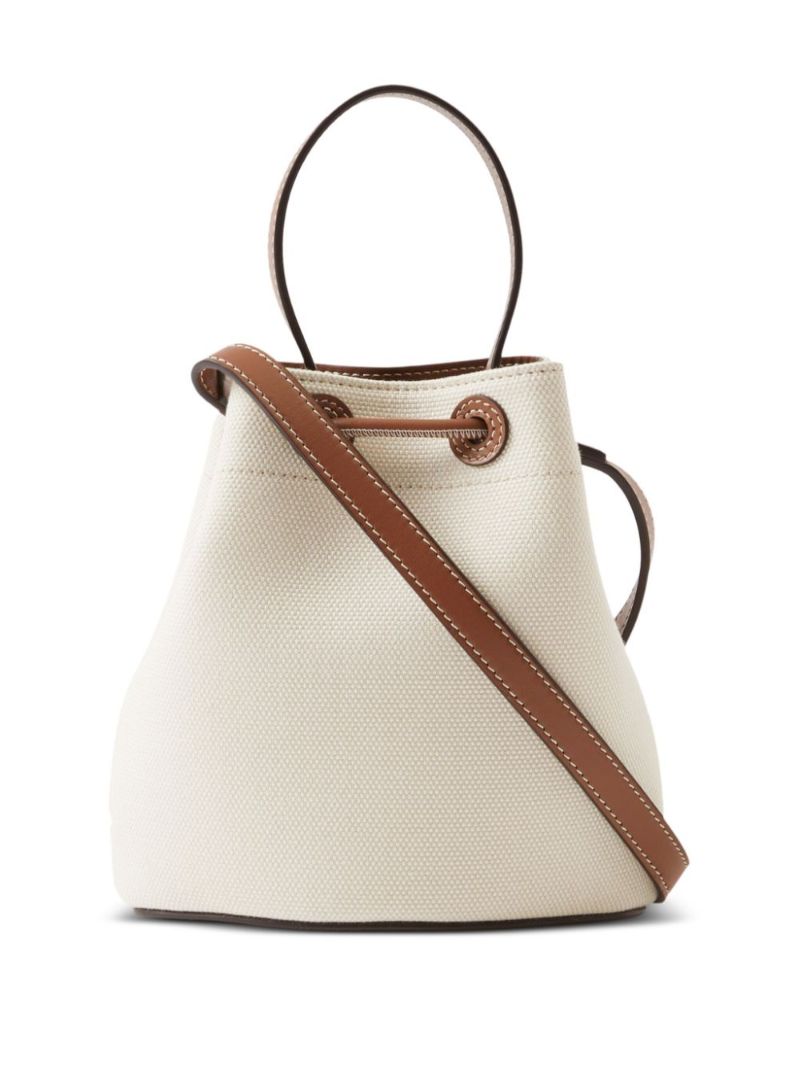 Neutral Mini Tb Logo Bucket Bag