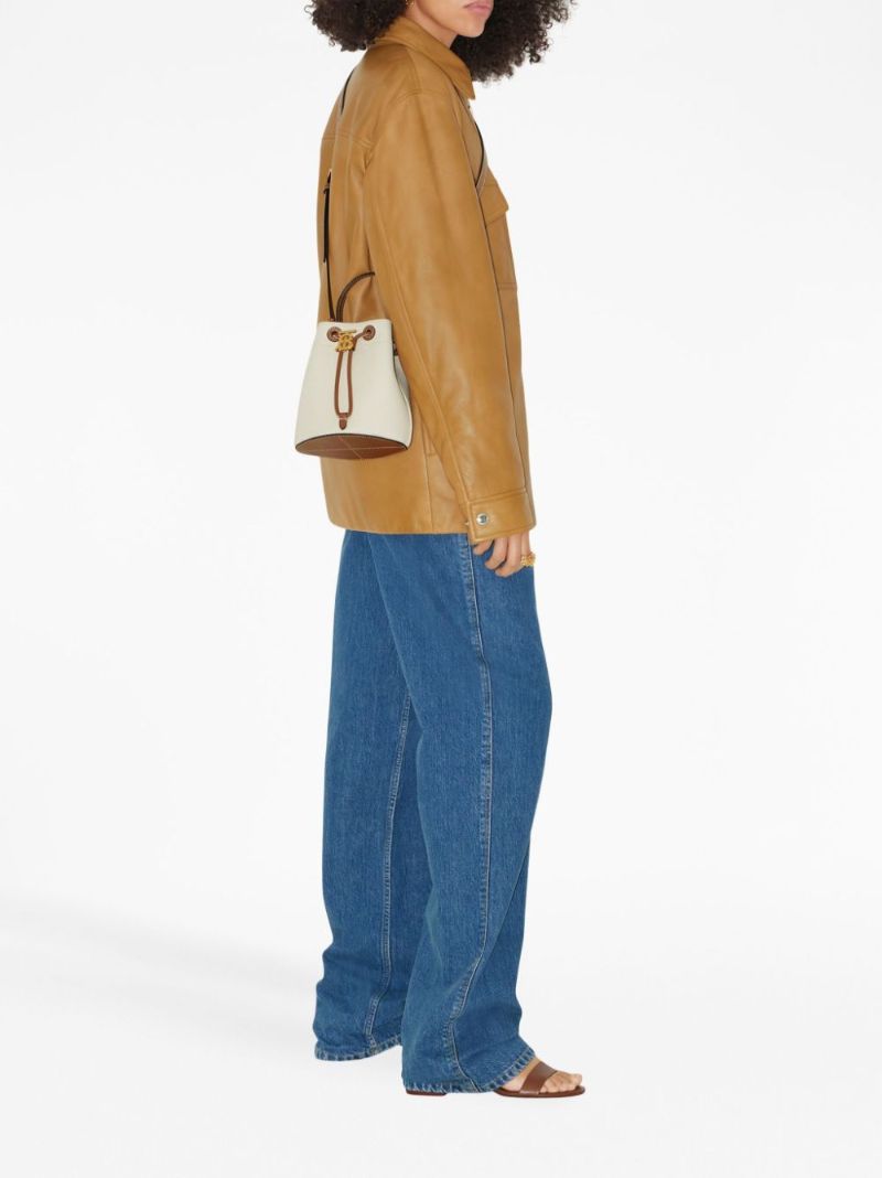 Neutral Mini Tb Logo Bucket Bag