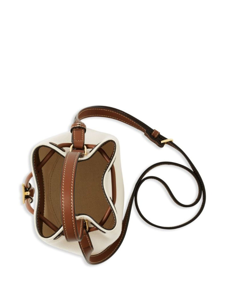 Neutral Mini Tb Logo Bucket Bag