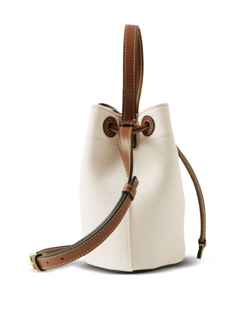 Neutral Mini Tb Logo Bucket Bag