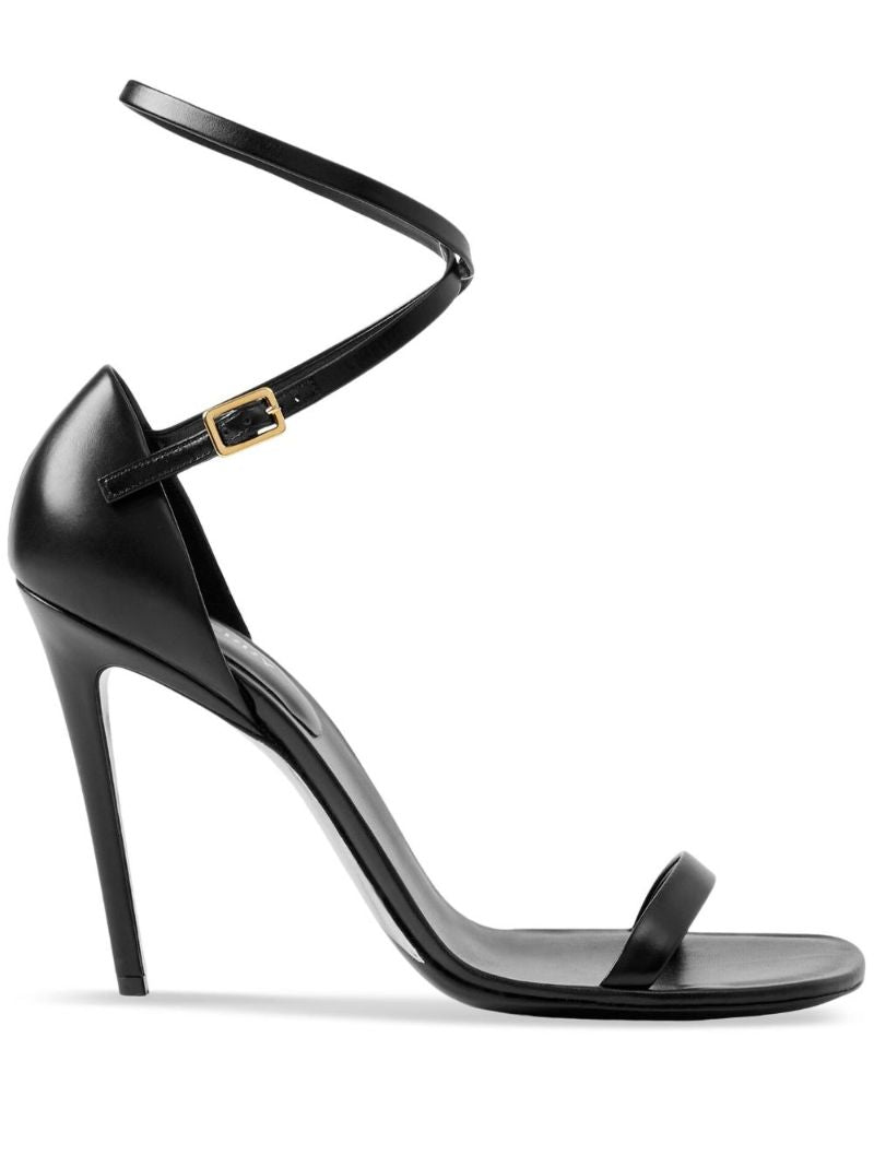 Black 100 Leather Sandals