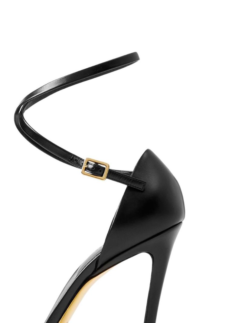 Black 100 Leather Sandals