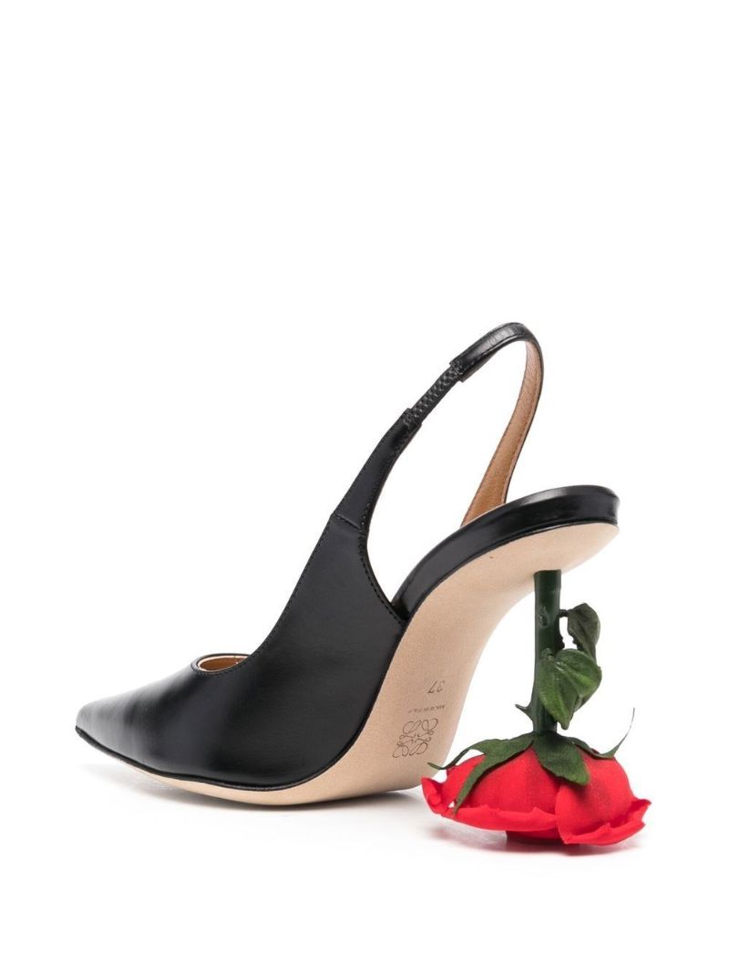 Black Rose 95 Slingback Pumps
