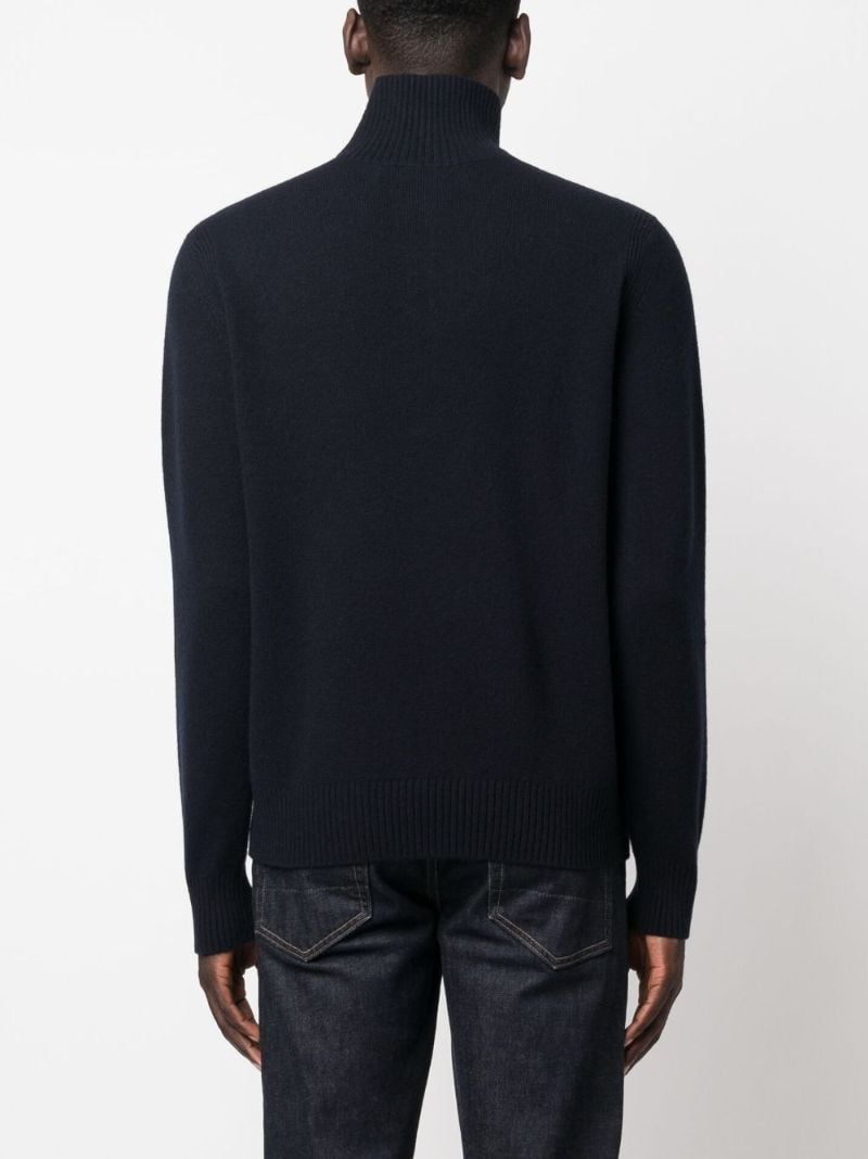 Blue Half-zip Sweater