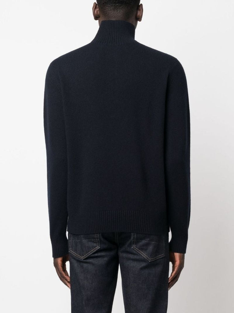 Blue Half-zip Sweater