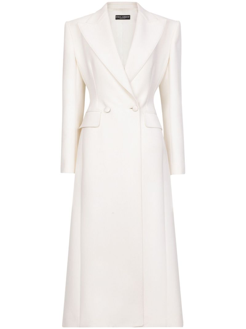 White Double-breasted Coat