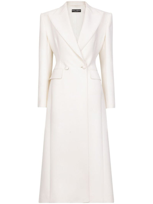 White Double-breasted Coat