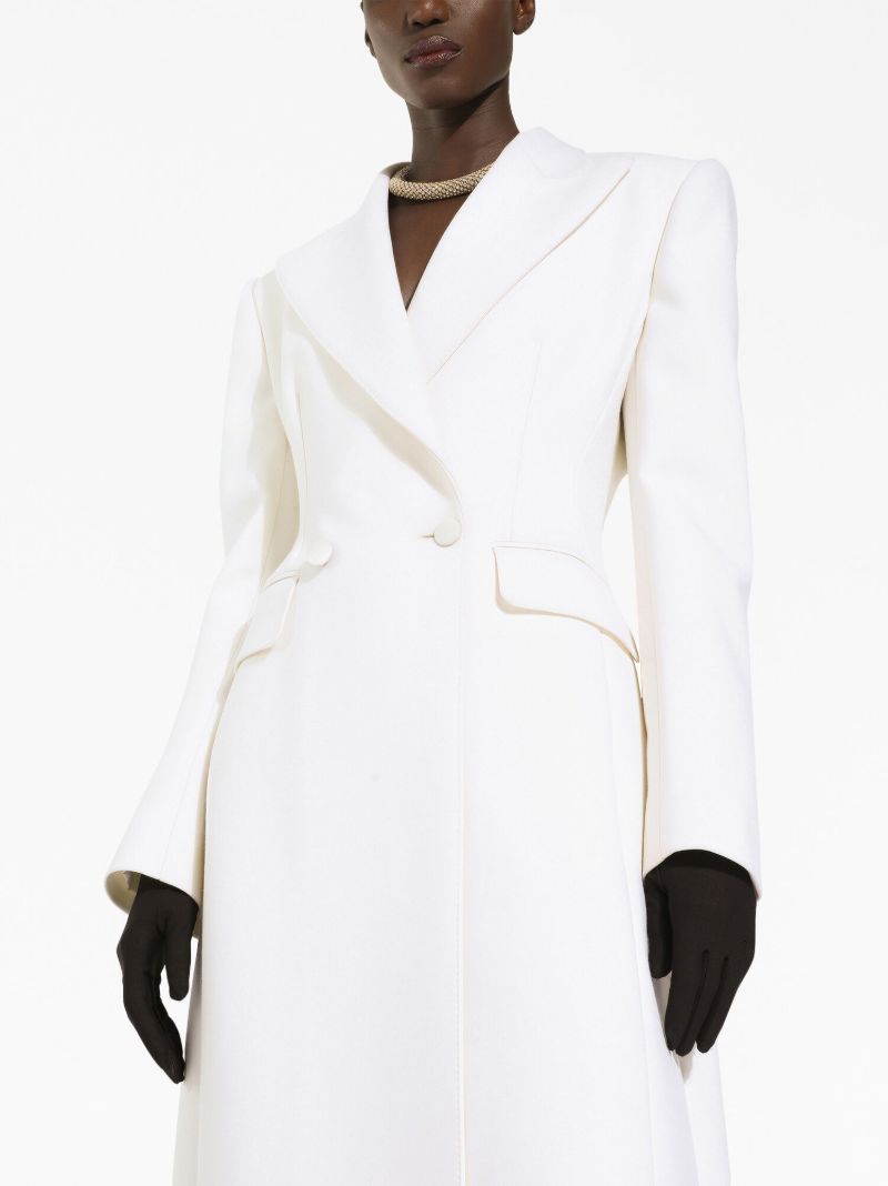 White Double-breasted Coat