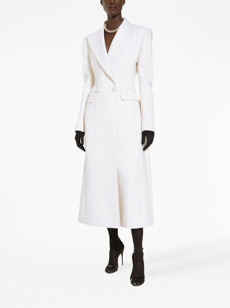 White Double-breasted Coat