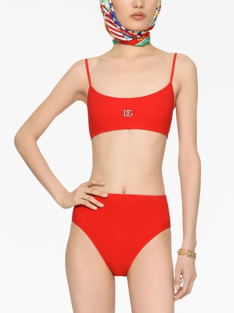 Red Dg Logo Bikini