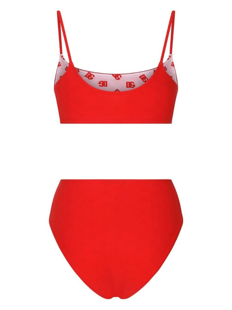 Red Dg Logo Bikini