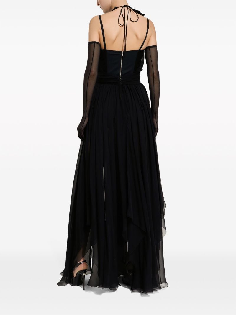 Black Silk Maxi Dress