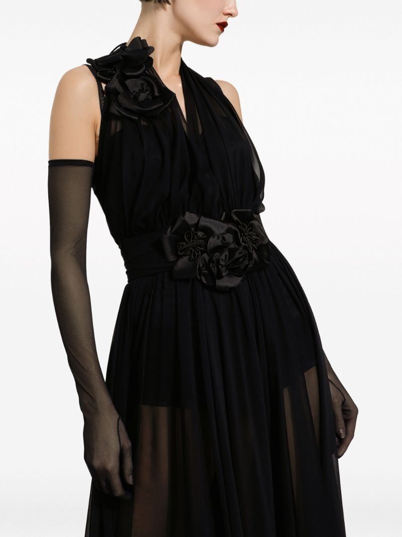 Black Silk Maxi Dress