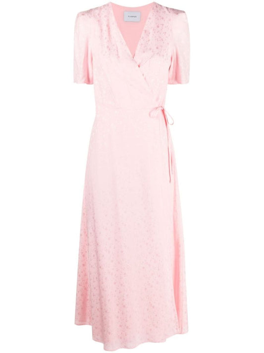 Pink Lola Printed Midi Dress