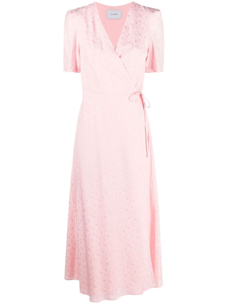 Pink Lola Printed Midi Dress