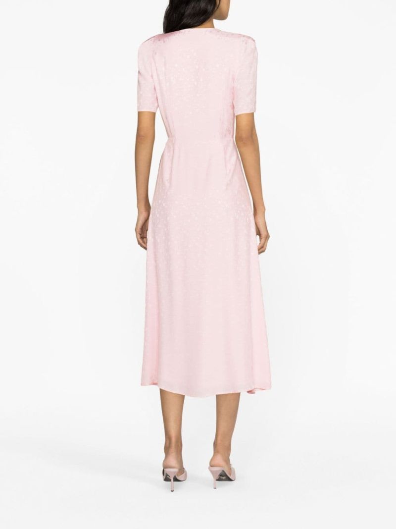 Pink Lola Printed Midi Dress