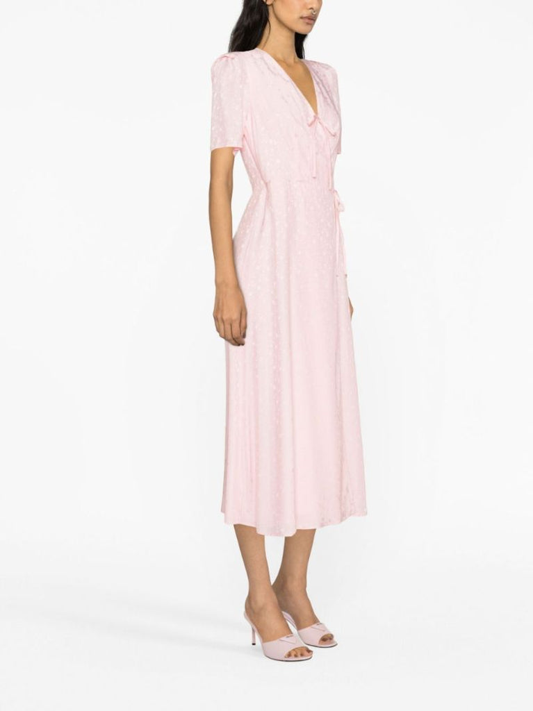 Pink Lola Printed Midi Dress