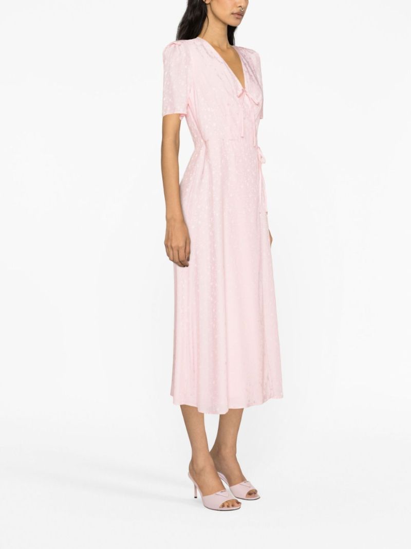 Pink Lola Printed Midi Dress