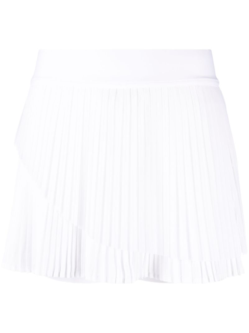 White Tiered Pleated Tennis Skirt
