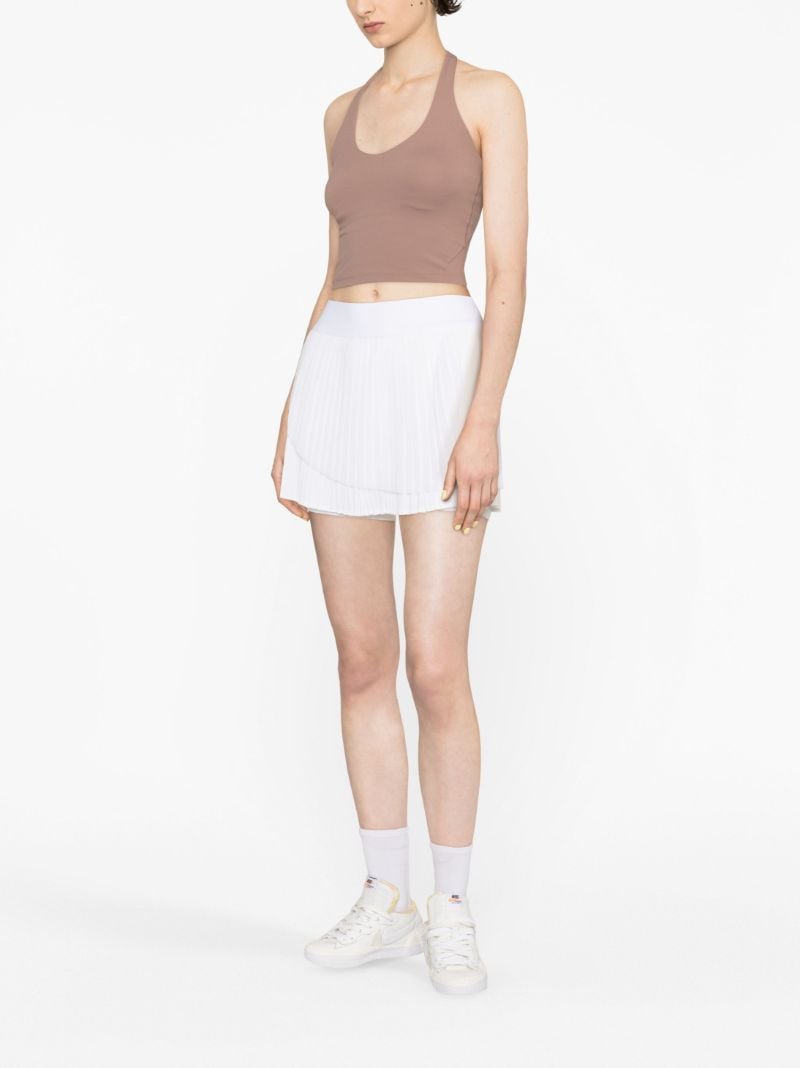 White Tiered Pleated Tennis Skirt