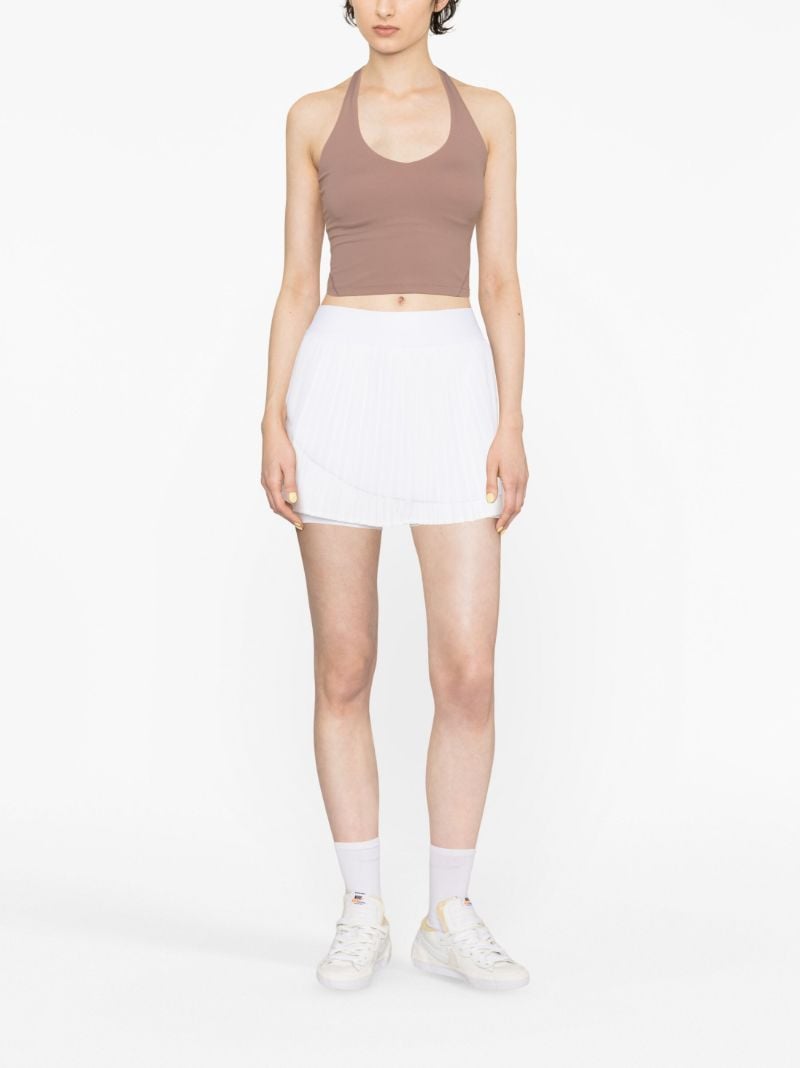 White Tiered Pleated Tennis Skirt
